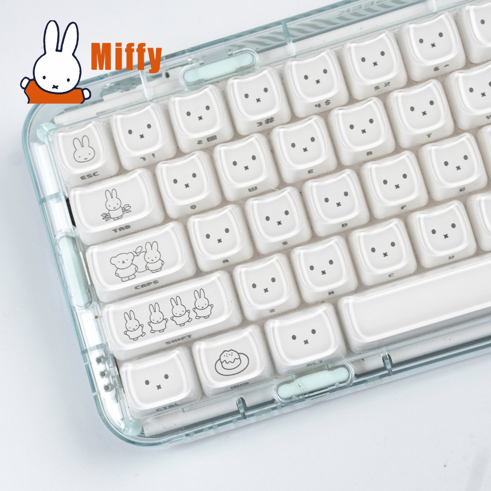 Office Tech - Kawaii Miffy Keycaps 귀여운 토끼 키