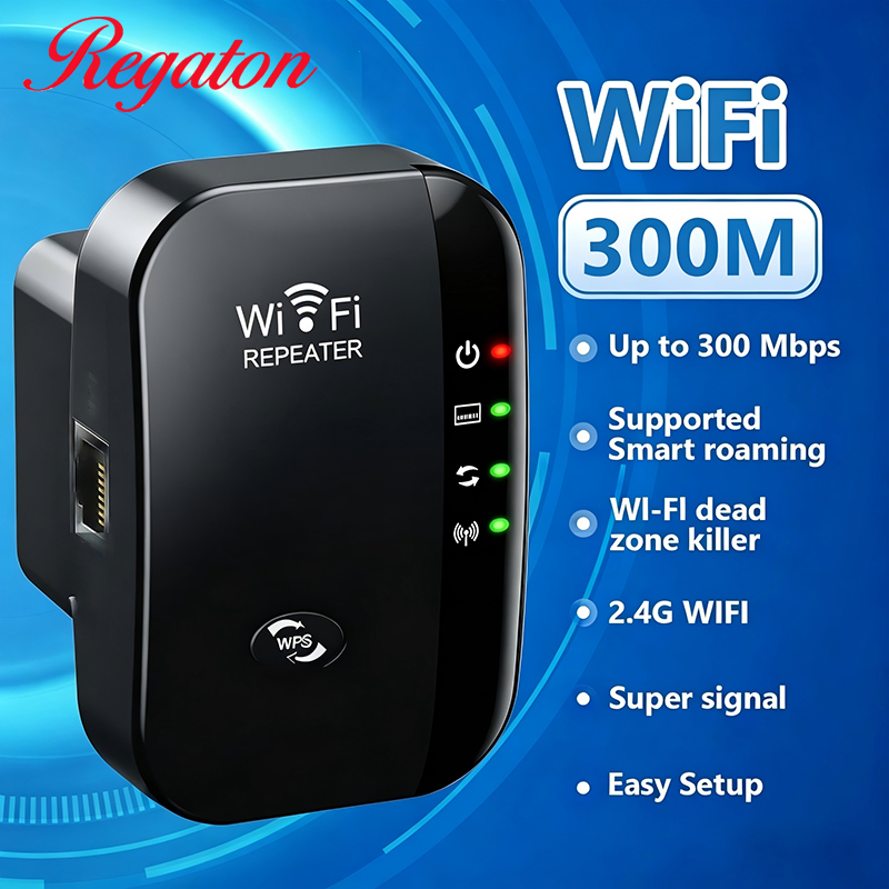 Office Tech - 무선 300M 2.4GHz WiFi 범위 확장기,