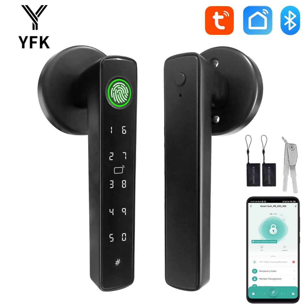 Office Tech - YFK 투야 5-in-1 스마트 도어 핸들