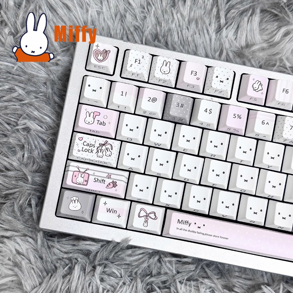 카와이 미피 기계식 키보드 키캡 세트 귀여운 토끼 파스 - Office Tech 리뷰 및 가격
