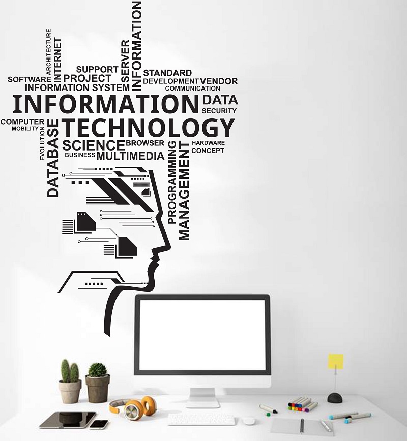 정보 기술 비닐 벽 데칼, 교육 공학 소프트웨어 기술  - Information Technology Officer 리뷰 및 가격