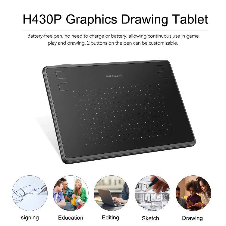 H430P 애니메이션 디자인 아티스트 보드 전자 서명  - Drawing Pad Signature 리뷰 및 가격